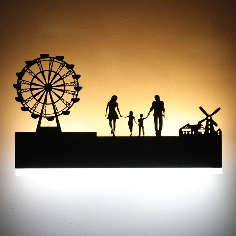 Home Decoration LED Wall Lights for Bedroom Living room Kitchen Bedside Lights Indoor Lighting Aisle Lights Black Wall Sconces