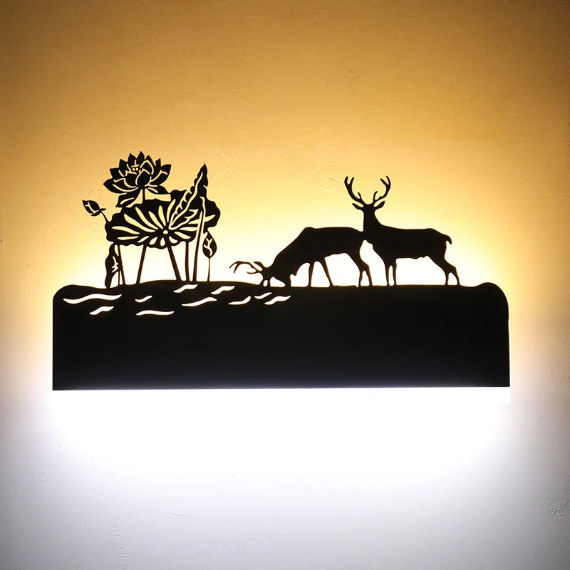 Home Decoration LED Wall Lights for Bedroom Living room Kitchen Bedside Lights Indoor Lighting Aisle Lights Black Wall Sconces