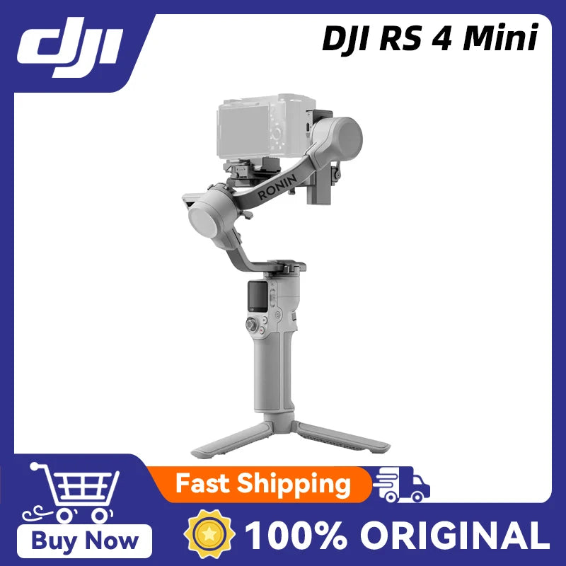 DJI RS 4 Mini Intelligent Tracking and Composition Teflon Enhanced Balancing 3rd-Gen Native Vertical Shooting