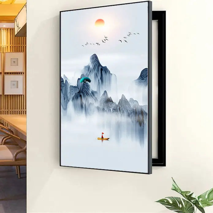 Decorative Painting of Meter Electric Box Covers Modern Creative Pictures Poster Mural With Frame Home Live Room Wall Art Custom