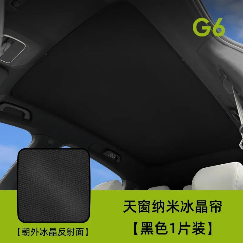 For Xpeng Xiaopeng G6 G9 2023 2024 2025 New Upgrade Ice Cloth Buckle Sun Shades Glass Roof Sunshade Front Rear Sunroof Skylight