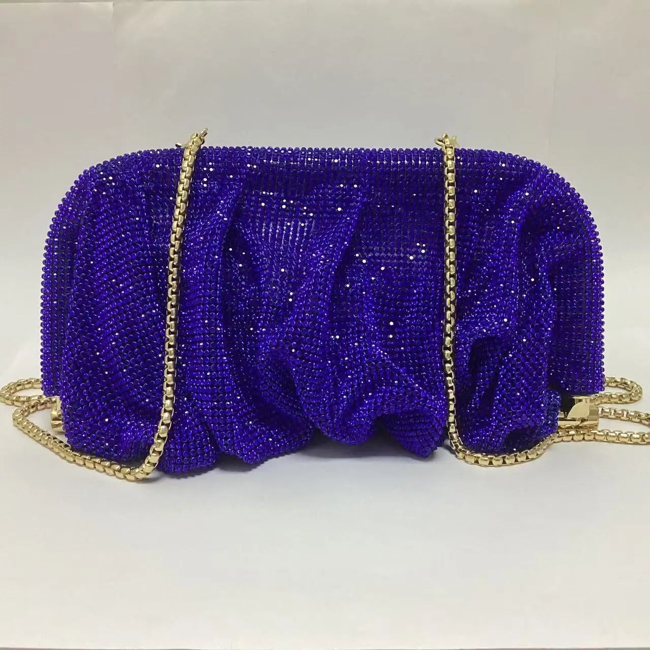 Luxury Glitter Cloud Bag Rhinestones Diamond Evening Bag Women's Handbag Wedding Party Clutch Purse Glitter Shiny Shoulder Bag