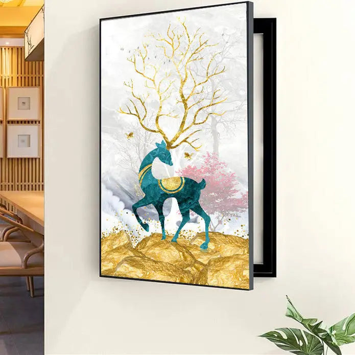 Decorative Painting of Meter Electric Box Covers Modern Creative Pictures Poster Mural With Frame Home Live Room Wall Art Custom