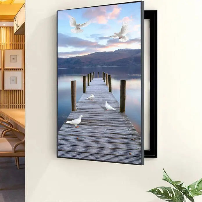 Decorative Painting of Meter Electric Box Covers Modern Creative Pictures Poster Mural With Frame Home Live Room Wall Art Custom
