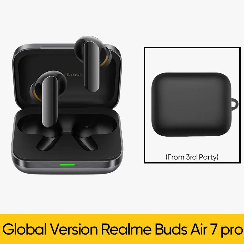 Global Version realme Buds Air 7 pro 53dB Deep-sea Noise Cancellation AI Simultaneous Interpretation LHDC 5.0 Bluetooth 5.4