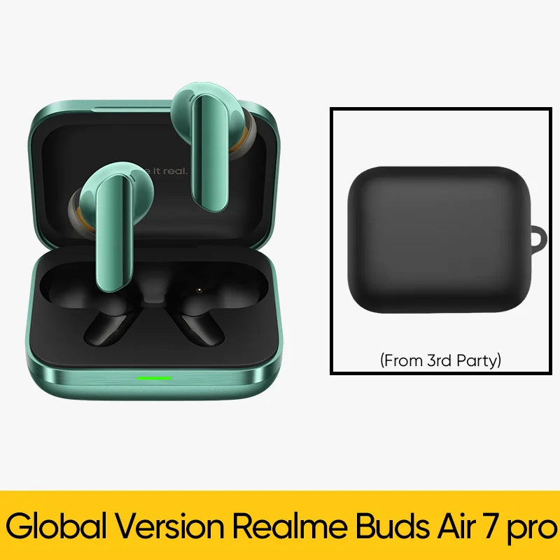 Global Version realme Buds Air 7 pro 53dB Deep-sea Noise Cancellation AI Simultaneous Interpretation LHDC 5.0 Bluetooth 5.4