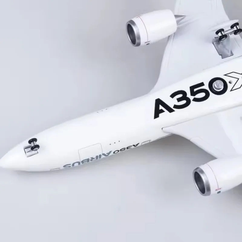 New 1/142 Scale Model Diecast Resin Airplane Airbus A350 Prototype XWB Airline With Light Collection Display Toys Gifts Fans