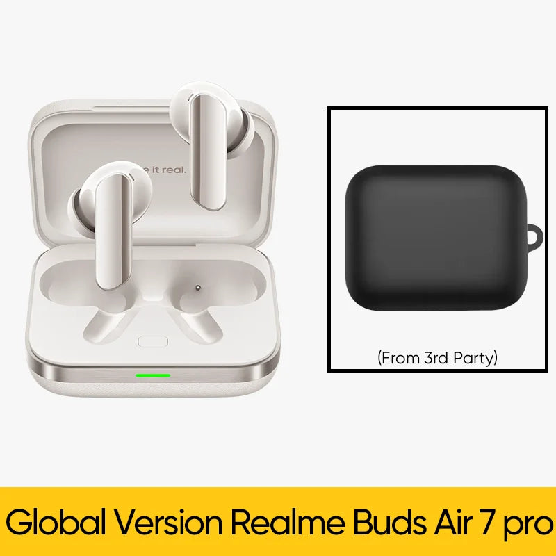Global Version realme Buds Air 7 pro 53dB Deep-sea Noise Cancellation AI Simultaneous Interpretation LHDC 5.0 Bluetooth 5.4
