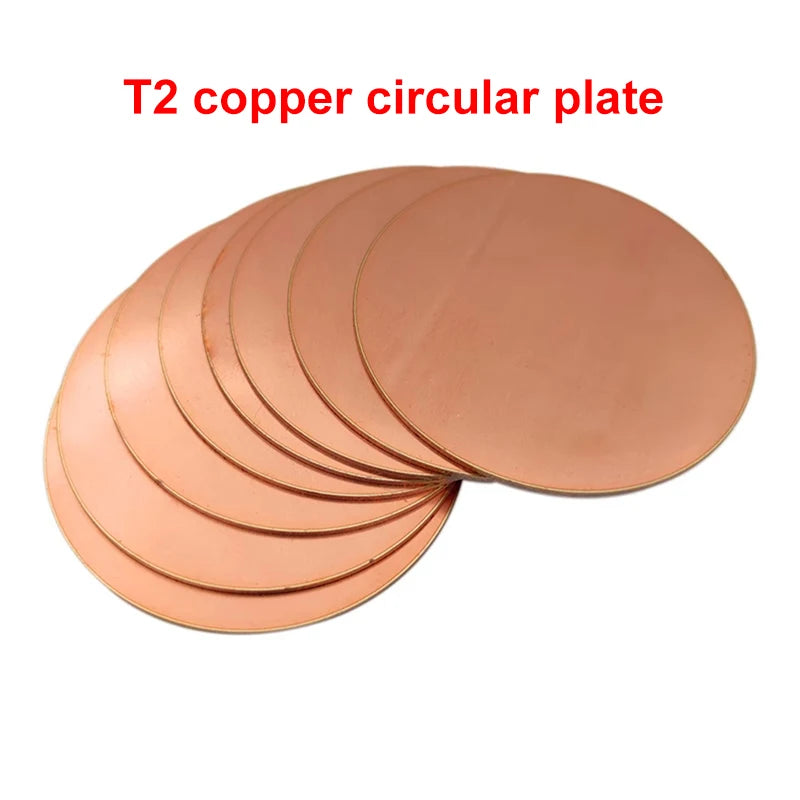 100 pieces, T2 copper round plates, Brass round plates diameter 30x2mm, 25x2mm thickness, to be shipped to Switzerland