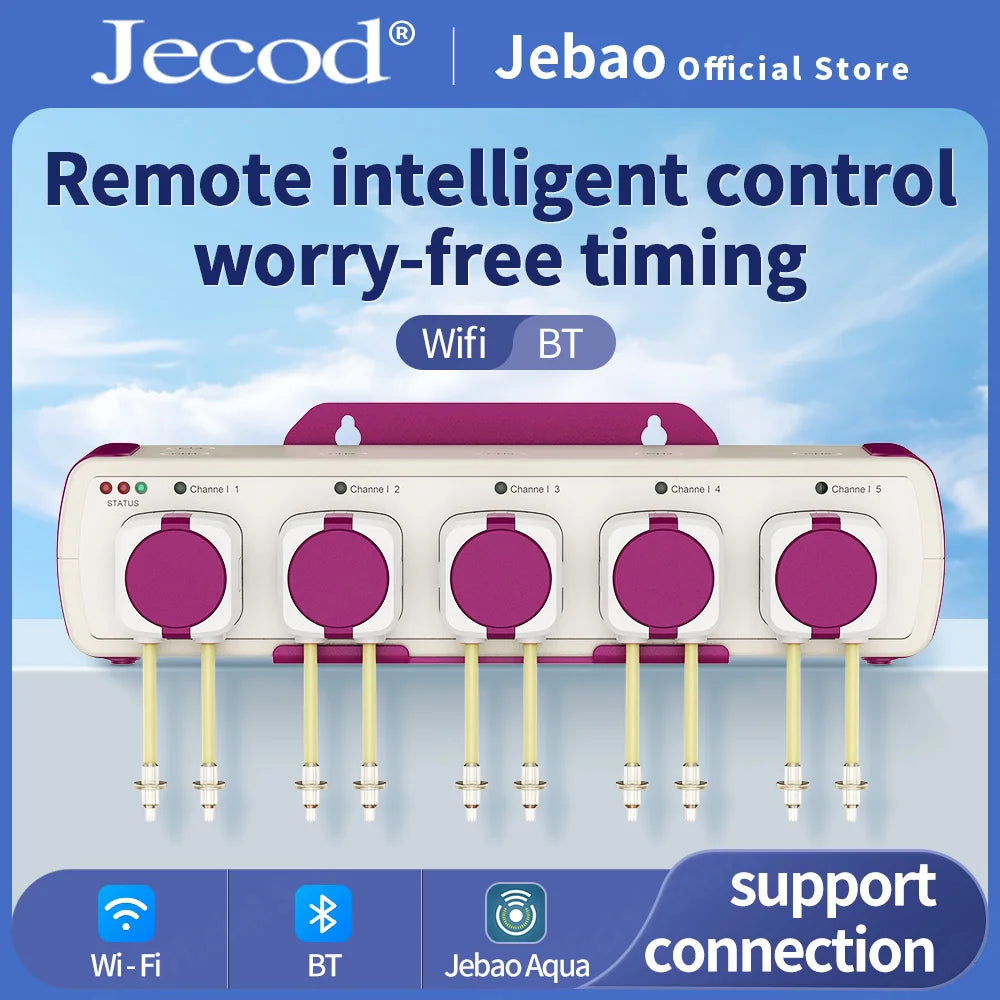 Jebao Jecod DOSER MD WIFI Control Water Pump Filter Auto Dosing Pump Automatic Marine Reef  12V 3W 9W  Aquariums Accessoires