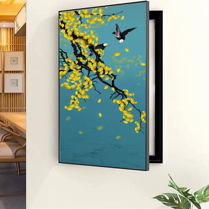 Decorative Painting of Meter Electric Box Covers Modern Creative Pictures Poster Mural With Frame Home Live Room Wall Art Custom
