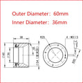 Compact 100mm Machine Vision LED Lighting Shadowless Low Angle Ring light