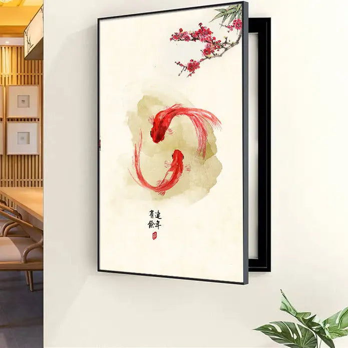 Decorative Painting of Meter Electric Box Covers Modern Creative Pictures Poster Mural With Frame Home Live Room Wall Art Custom