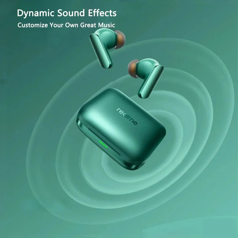 Global Version realme Buds Air 7 pro 53dB Deep-sea Noise Cancellation AI Simultaneous Interpretation LHDC 5.0 Bluetooth 5.4