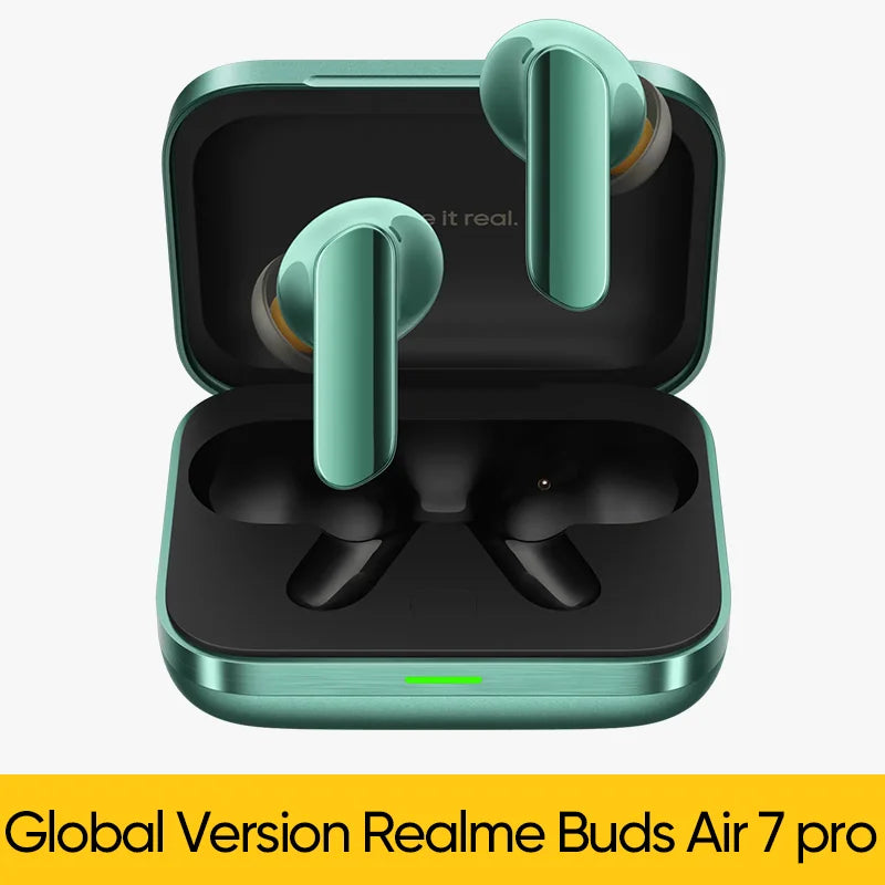 Global Version realme Buds Air 7 pro 53dB Deep-sea Noise Cancellation AI Simultaneous Interpretation LHDC 5.0 Bluetooth 5.4