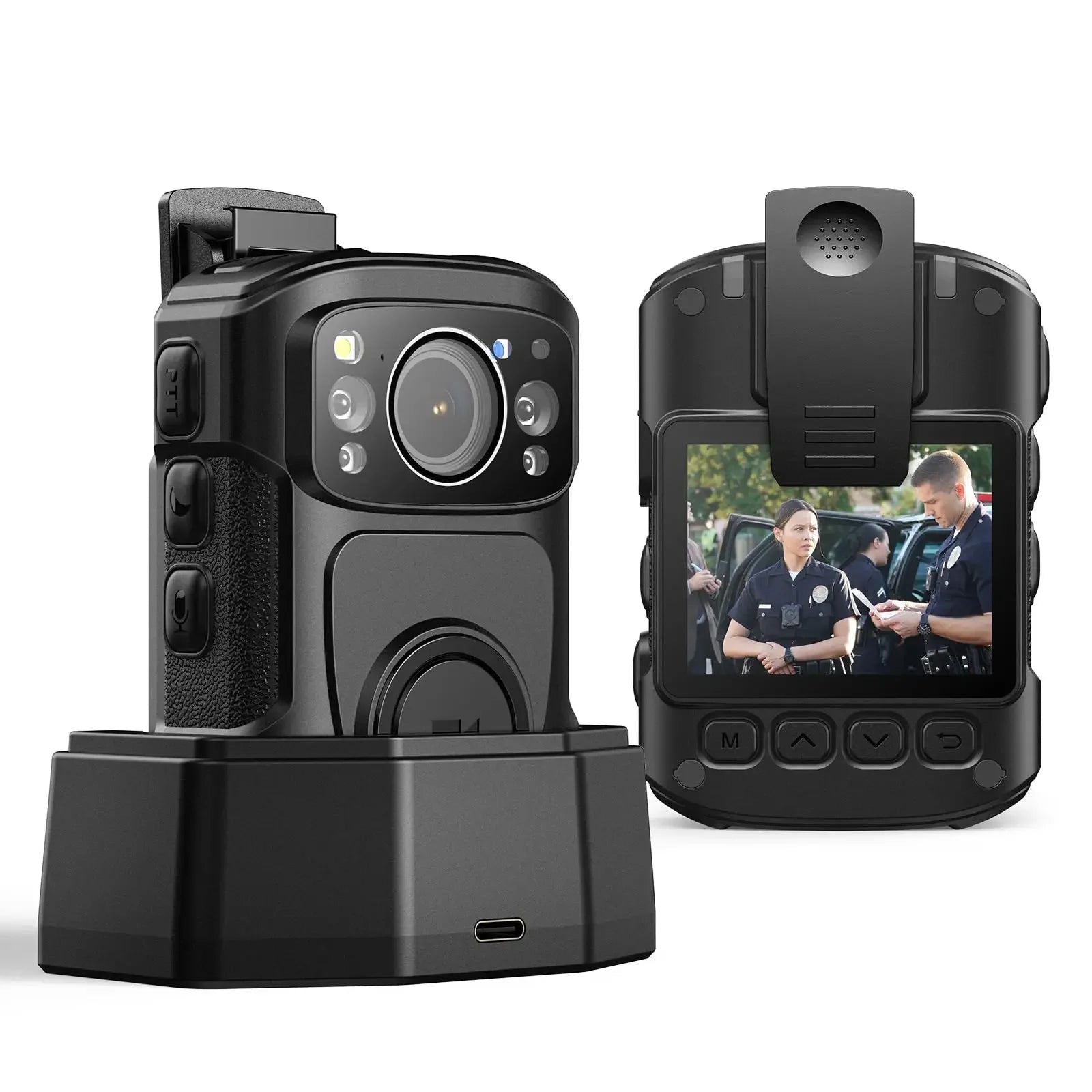 BOBLOV B4K5 4K Body Cam IP68 GPS Police Worn Camera Mini 128/256GB 2160P Video Record Charging Dock Night Vision Body Camera